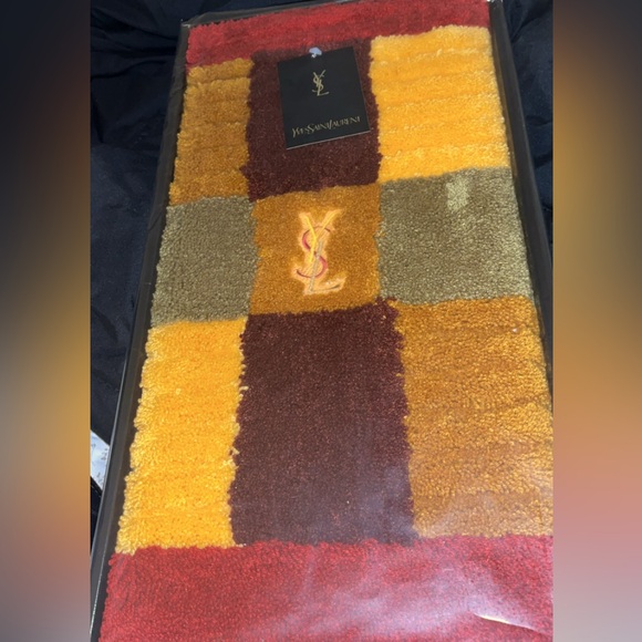 Vintage Yves Saint Laurent floor heritage mat still in box